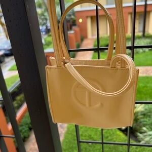 Cream trendy bag